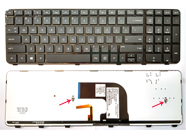 Original New Keyboard fit HP Pavilion DV6-7000 DV6-7100 DV6-7200 Series Laptop [With Backlit & Frame]