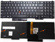 Original New Lenovo Thinkpad P50 P70 Series Laptop Keyboard With Backlit ** 3 Screw Stand for Mounting 00PA370