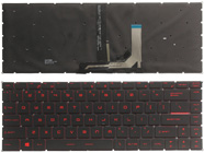 Original New MSI GF63 GF63 8RC GF63 8RD Series Laptop Keyboard US Black With Red Backlight