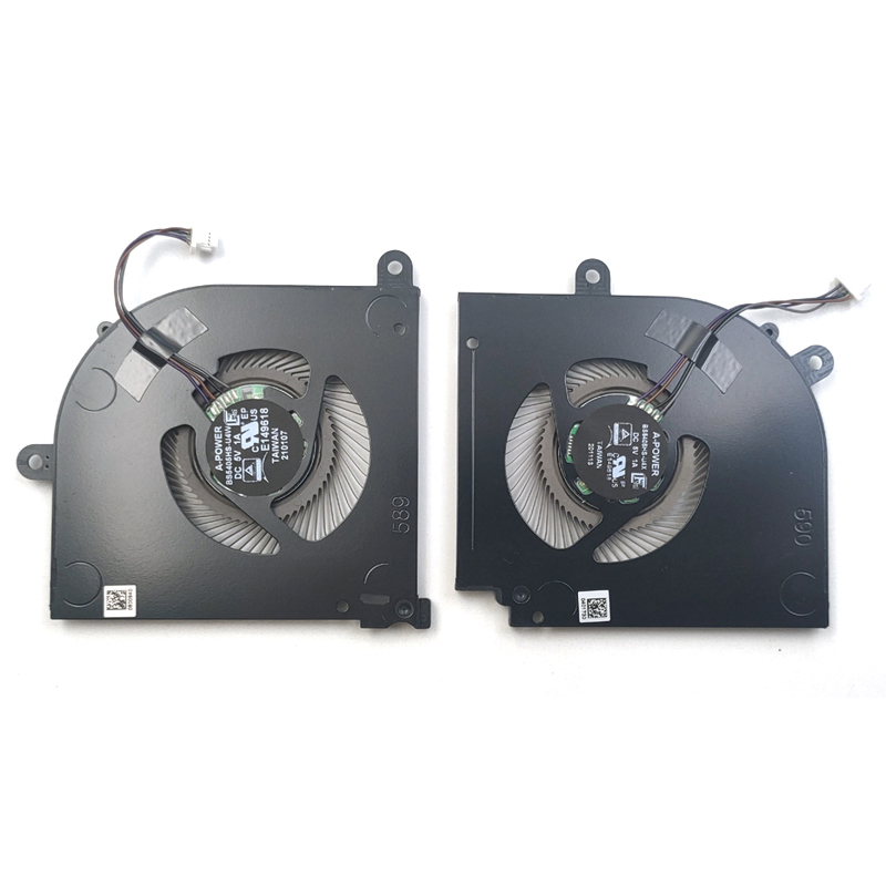 New MSI Stealth 15M A11SDK A11SEK A11UEK MS-1562 MS-1563 CPU & GPU Cooling Fan