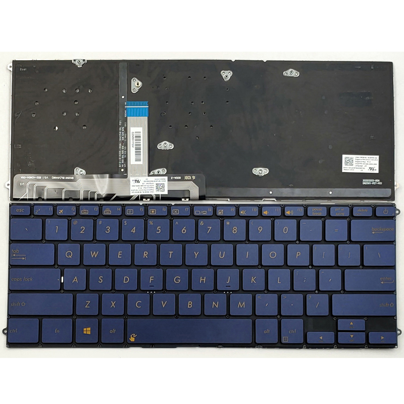 Original New Asus Zenbook UX490 UX490U UX490UA Laptop Keyboard US Blue With Backlit