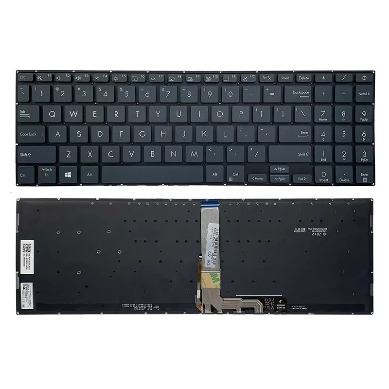 New Asus ZenBook Pro15 UX535 UX535L UX535LH UX535QE UX535Q Laptop Keyboard US Backlit