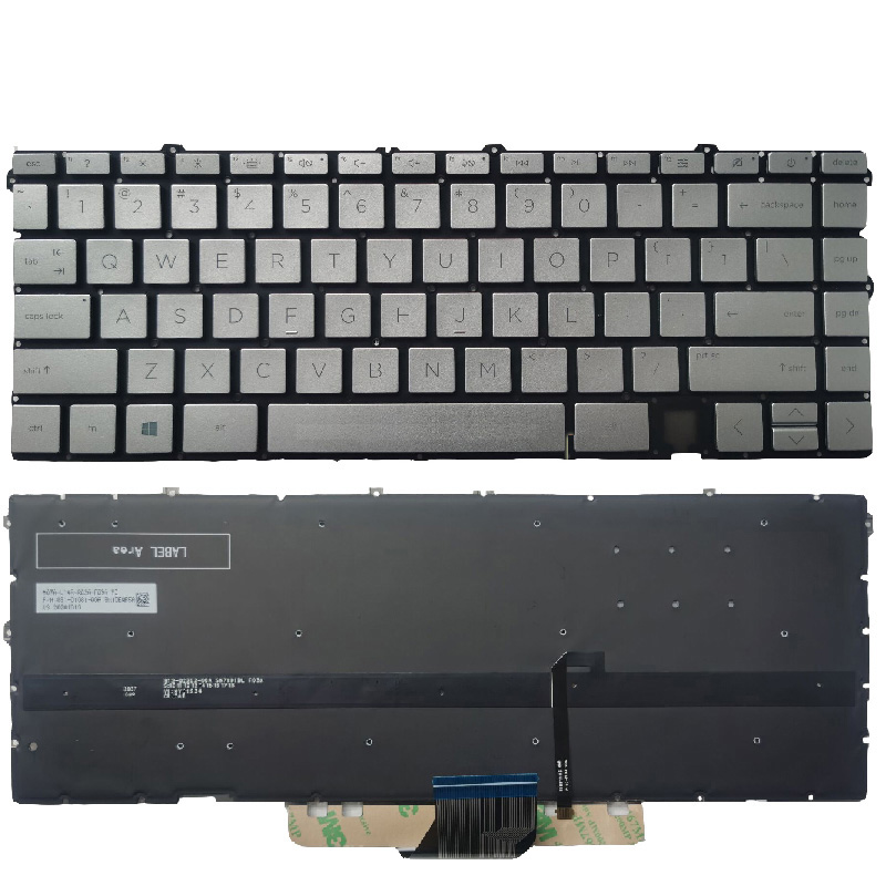 New HP Envy X360 13-AY000 13-AY0008CA 13-AY0067NR Keyboard US Silver With Backlit TPN-C147