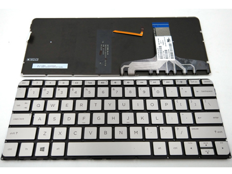 Original New HP Spectre 13-V 13-V010CA 13-V011DX 13-V018CA 13-V021NR 13-V100 Sivler Keyboard US Backlit