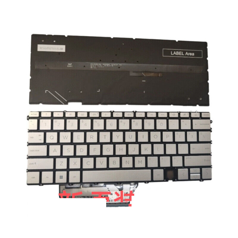 New HP Spectre x360 14-EF 14-EF0008CA 14-EF0013DX 14-EF2013DX Keyboard US Silver With Backlit