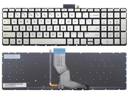 Original New HP Pavilion 15-AB 15-BC 15-BK 17-G / Envy M7-N Laptop Keyboard Silver US Backlit