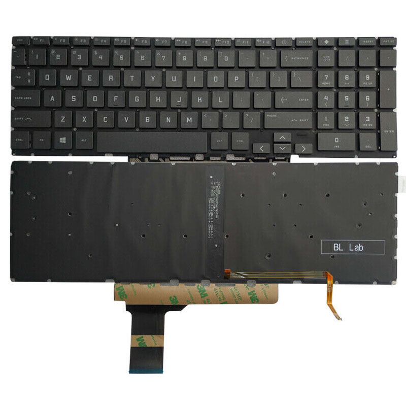 New HP Victus 16-D 16-D0010CA 16-D0023DX 16-E 16-E0085CL 16-E0161NR 16-E1085CL 16-E0085NR Keyboard US Black With Backlit