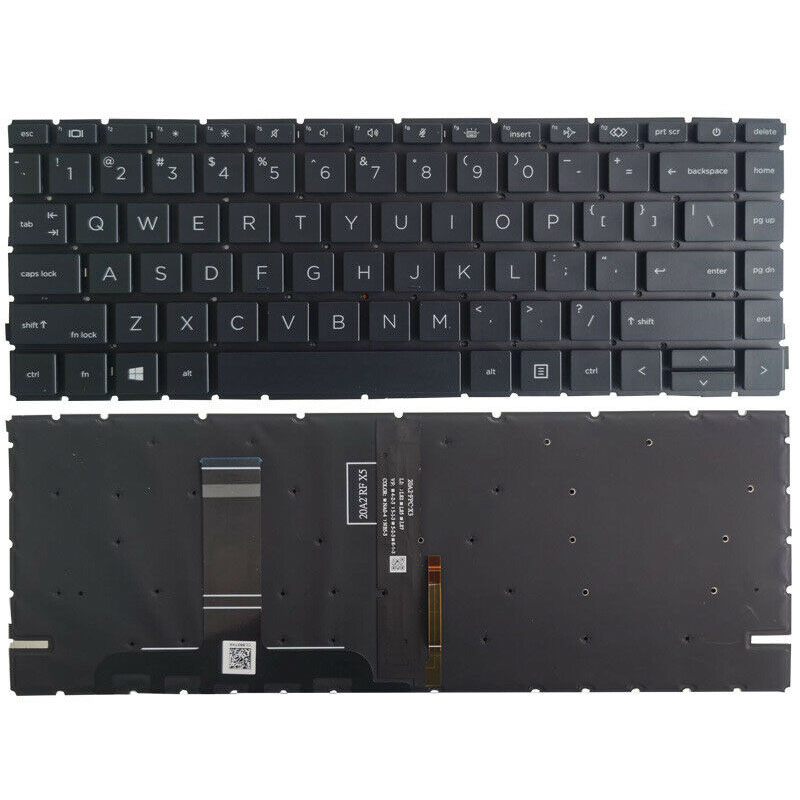 New HP ProBook 440 G8 445 G8 Keyboard US Black With Backlit Without Frame M23769-001