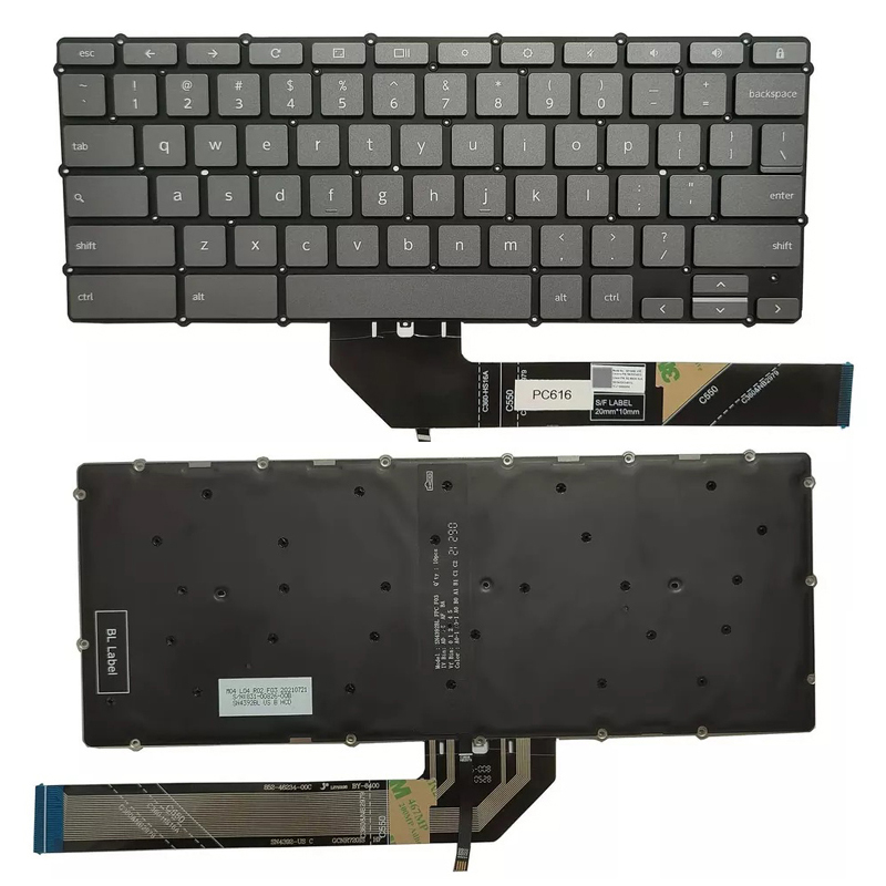 New Lenovo Ideapad Flex 5 CB-13IML05 Laptop Keyboard US Black With Backlit