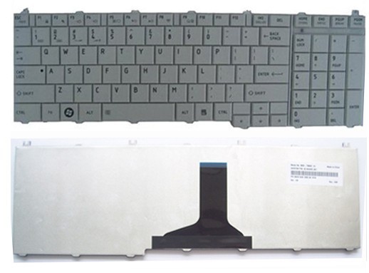 Original White Keyboard fit Toshiba Satellite C650 L650 L655 L670 L675 L670D L750 Series Laptop