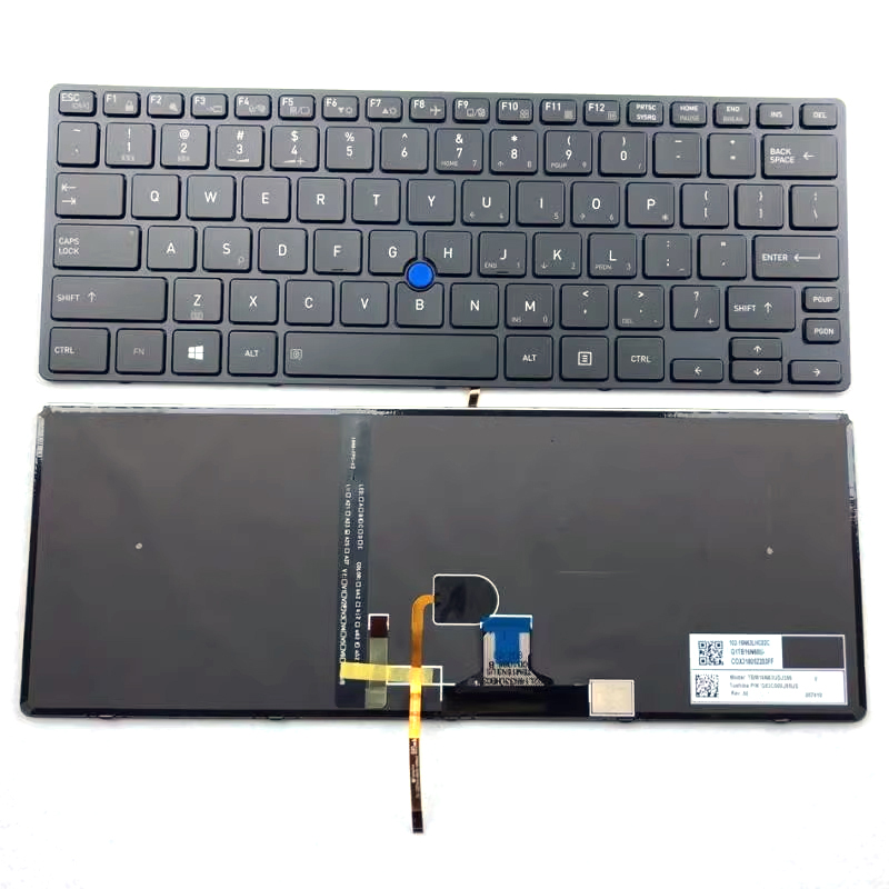 Original New Toshiba Tecra X40-D X40-E Series Laptop Keyboard US Black With Backlit