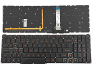 New Acer Nitro V 16 ANV16-41 ANV16-71 N24C4 Laptop Keyboard US Black With Amber Backlit