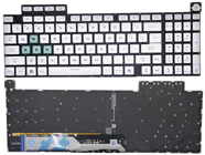 New Asus TUF Gaming A16 FA608PM FA608PP FA608UH FA608UM FA608WP / TUF Gaming F16 FX608J FX608JHR FX608JMR FX608JPR FX608LM FX608LP 2025 Laptop Keyboard US White With RGB Backlit