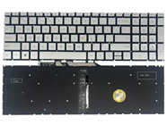 New HP Envy 17-CW 17-CW0023DX 17-CW1008CA 17-CW1023CL 17-CW1097NR 17t-CW 17-DA Series Laptop Keyboard US Silver With Backlit