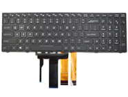 New Origin PC EVO16-S Laptop Keyboard US Black With Backlit With Frame With 4 Cables