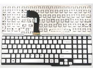 Original New Sony VAIO SVS15 Series laptop keyboard US Silver