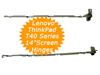 Original Brand New Lenovo ThinkPad T40, T41, T42, T43 Series Laptop Screen Hinges -- For 14.1 inch display