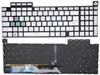 New Asus TUF Gaming A16 FA608PM FA608PP FA608UH FA608UM FA608WP / TUF Gaming F16 FX608J FX608JHR FX608JMR FX608JPR FX608LM FX608LP 2025 Laptop Keyboard US White With RGB Backlit