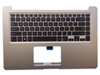 New Asus Vivobook K510U F510U S510U X510U S510UA Gold Palmrest Case Keyboard US Backlit