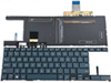 New Asus ZenBook Duo 14 UX482 UX482E UX482EA UX482EAR UX482EG UX482EGR / Duo Pro 14 UX8402 UX8402ZA UX8402ZE UX4100E UX4100EA Laptop Keyboard US Blue Wiht Backlit