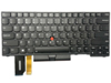 Original New Lenovo Thinkpad T14 P14s Gen 1 Laptop Keyboard US Black With Backlit