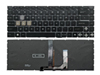 New MSI Thin 15 B12UC B12VE B13UC B13UDX B13VE B2RVE / Thin A15 B7UC B7UCX B7VE B7VF AI B8VF MS-16R8 Keyboard US Black With Blue Backlit With AI Key